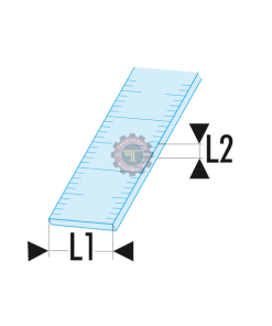Alternative view of Réglet longs semi rigides Inox 1face 1000mm Facom
