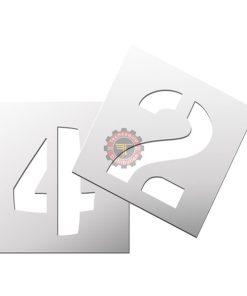 Pochoir chiffres en aluminium