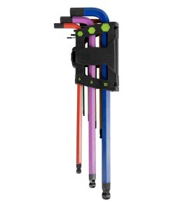 Alternative view of 9 Clés Allen Colorées Extra Longues à Embout Rond JBM REF: 54531