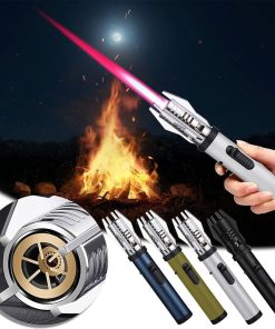 Briquet à flamme droite très puissant coupe-vent – موقد نار محمول