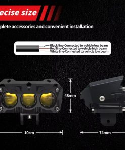Alternative view of Projecteurs LED 200W pour Moto – مصابيح للدراجات النارية