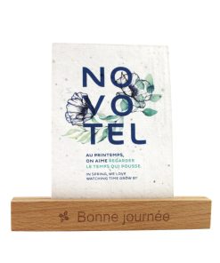 Calendrier graines et support bois