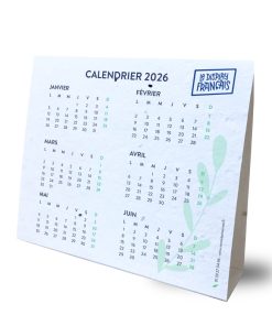 Calendrier chevalet à graines