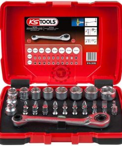 Alternative view of Lot de coffrets de douilles traversantes 1/4” 3/8” 1/2”