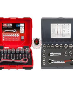 Lot de coffrets de douilles traversantes 1/4” 3/8” 1/2”