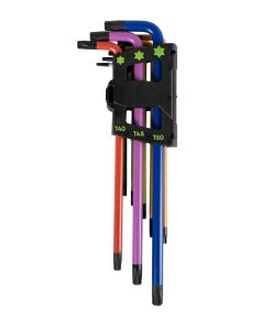 9 Clés TORX Colorées Extra Longues JBM REF: 54532