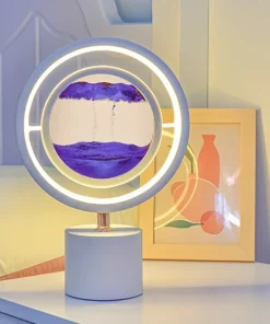 Quicksand Art Lampe de Table LED USB Paysage de Sable