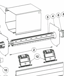 Alternative view of Tulipes pour volet roulant avec coffre et lames de 14mm