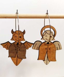 Boucles d&rsquo;oreilles Ange et Démon