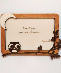 Cadre photo en bois personnalisé